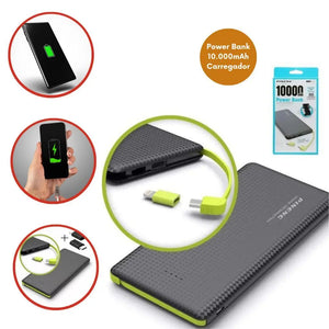 Pineng Power Bank 10.000mAh – Carregador Portátil iPhone V8