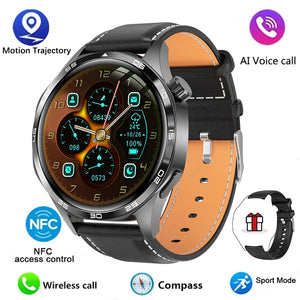 Smartwatch GT5 PRO – GPS, NFC, Chamadas Bluetooth e Tela AMOLED